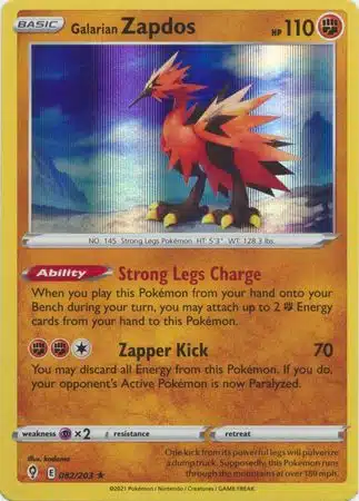 Evolving Skies - 082/203 - Galarian Zapdos (Holo) Evolving Skies - 082/203 - Galarian Zapdos (Holo)