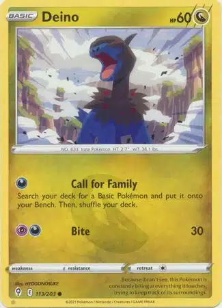 Evolving Skies - 113/203 - Deino Evolving Skies - 113/203 - Deino