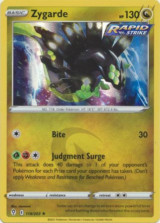 Evolving Skies - 118/203 - Zygarde (Holo)