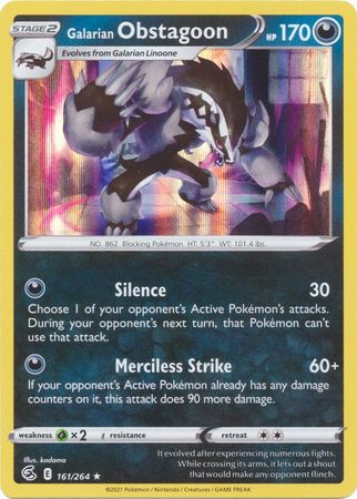 Fusion Strike - 161/264 - Galarian Obstagoon (Holo)