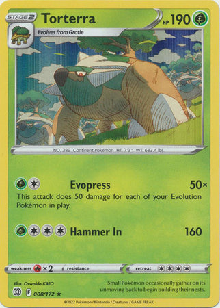 Brilliant Stars - 008/172 - Torterra (Holo)