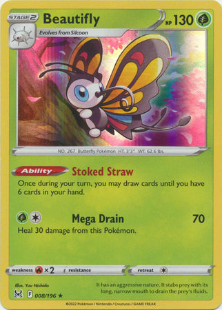 Lost Origin - 008/196 - Beautifly (Holo)