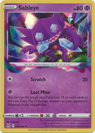 Lost Origin - 070/196 - Sableye (Holo)