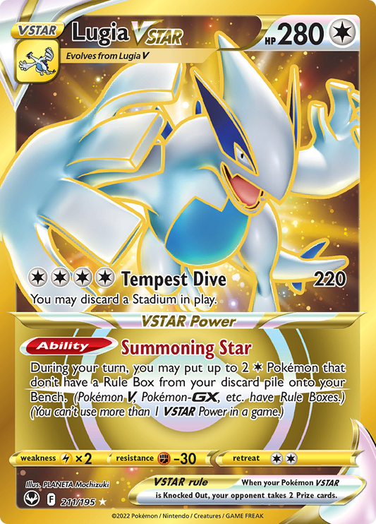 Silver Tempest - 211/195 - Lugia VSTAR (złota)