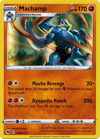Champion's Path - 026/073 - Machamp (Holo)