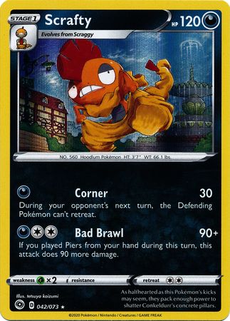 Champion's Path - 042/073 - Scrafty (Holo)