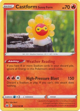 Chilling Reign - 022/198 - Castform Sunny Form