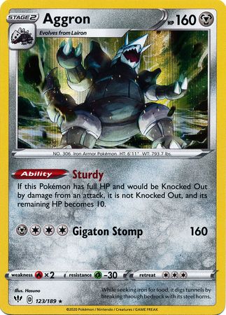 Darkness Ablaze - 123/189 - Aggron (Holo)