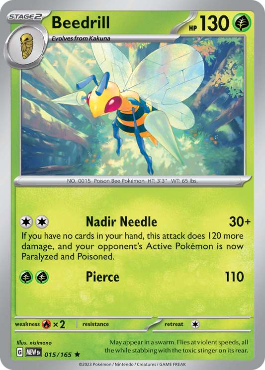 151 - 015/165 - Beedrill (Holo)