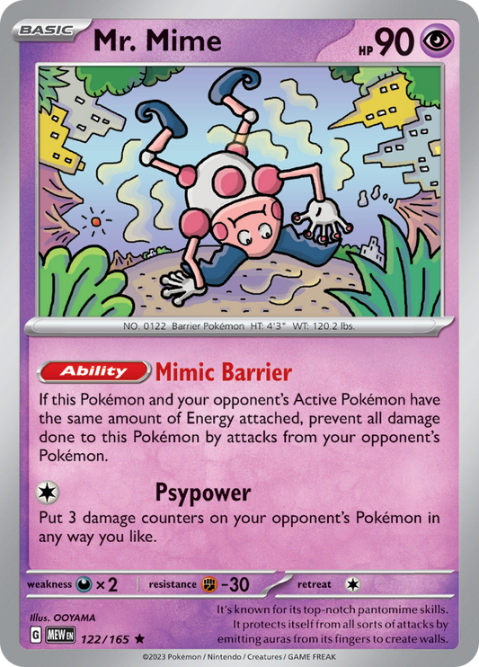 151 - 122/165 - Mr. Mime (Holo)