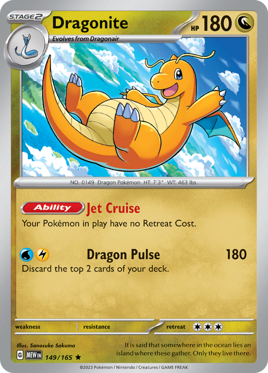 151 - 149/165 - Dragonite (Holo)