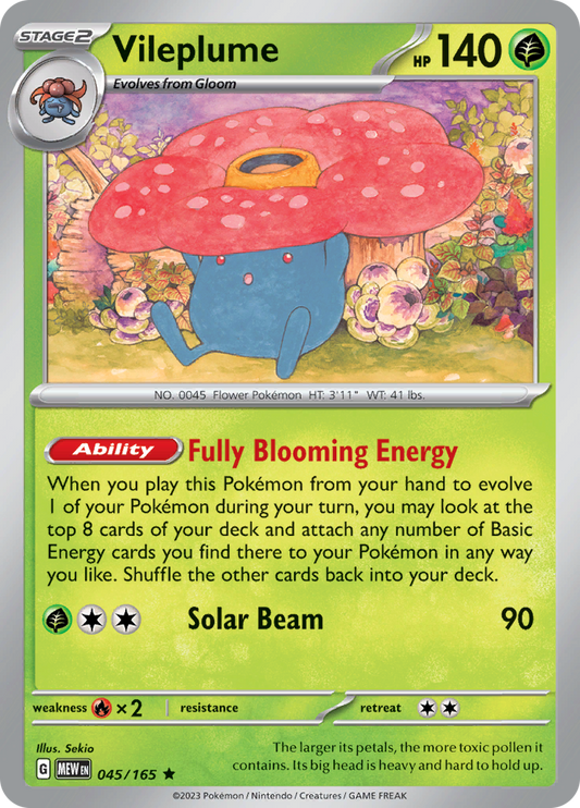 151 - 045/165 - Vileplume (Holo)