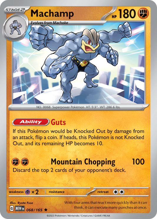 151 - 068/165 - Machamp (Holo)