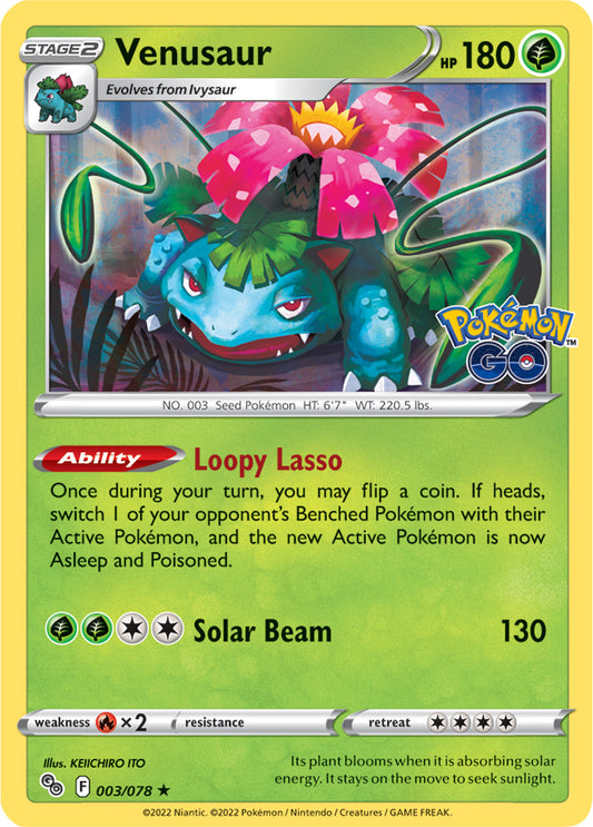 Pokémon GO - 003/078 - Venusaur (Holo)