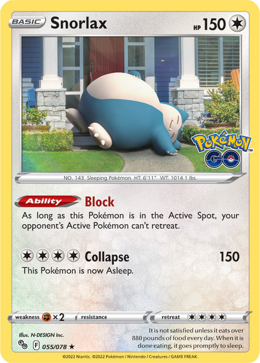 Pokémon GO - 055/078 - Snorlax (Holo)