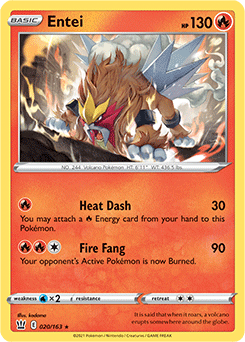 Battle Styles - 020/163 - Entei (Holo)