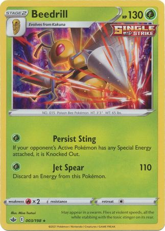 Chilling Reign - 003/198 - Beedrill (Holo)