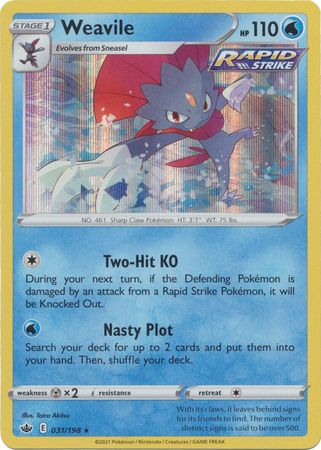 Chilling Reign - 031/198 - Weavile (Holo)