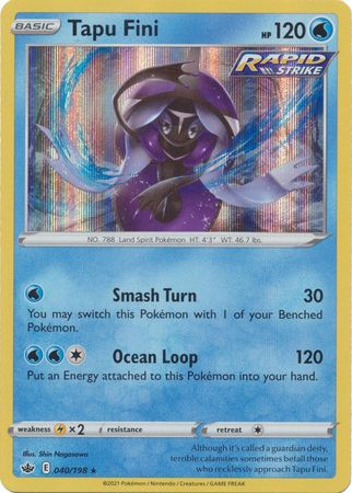 Chilling Reign - 040/198 - Tapu Fini (Holo)