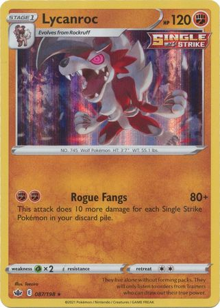 Chilling Reign - 087/198 - Lycanroc (Holo)