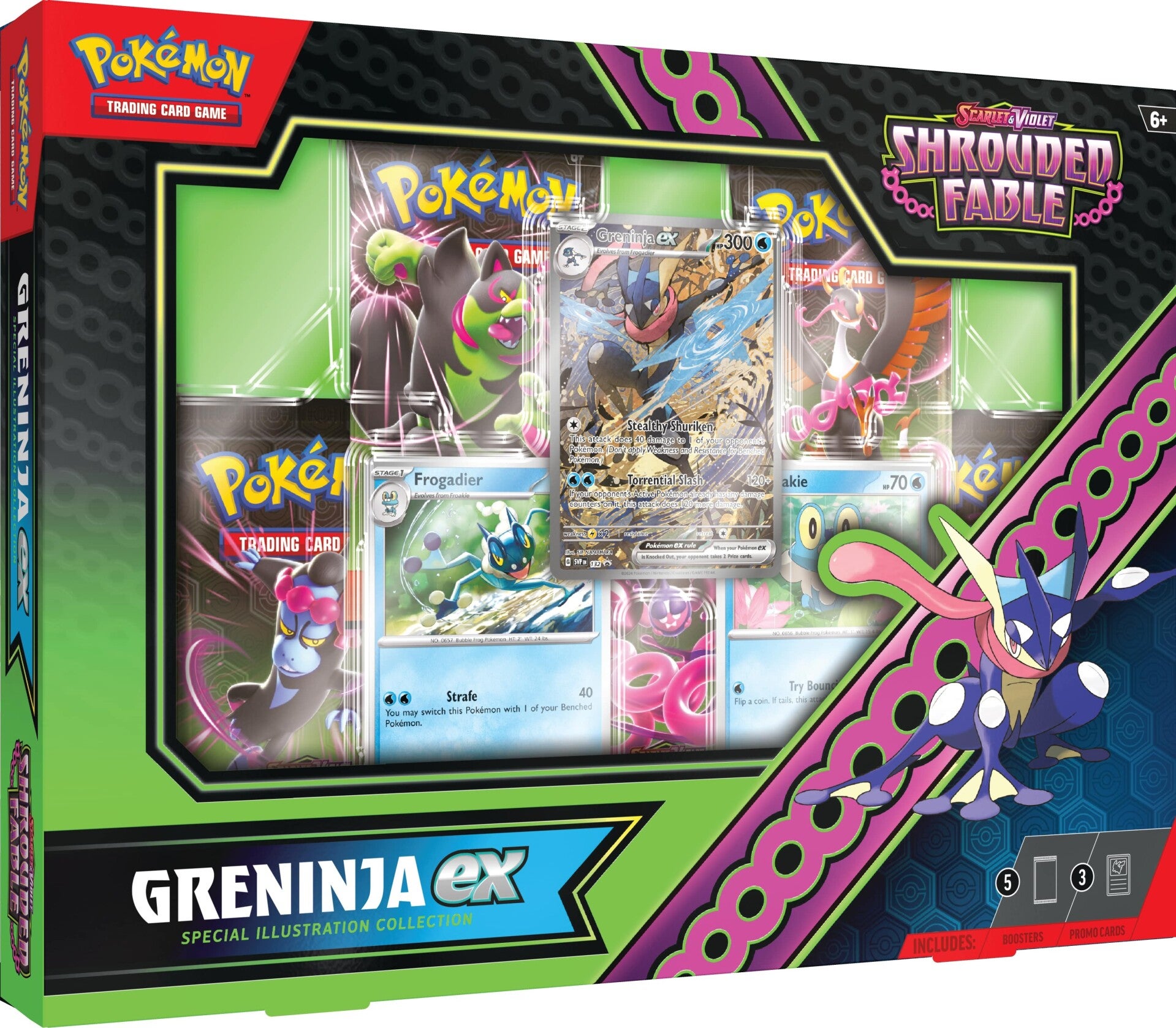 Pokemon: Shrouded Fable - Greninja ex Special Illustration Collection