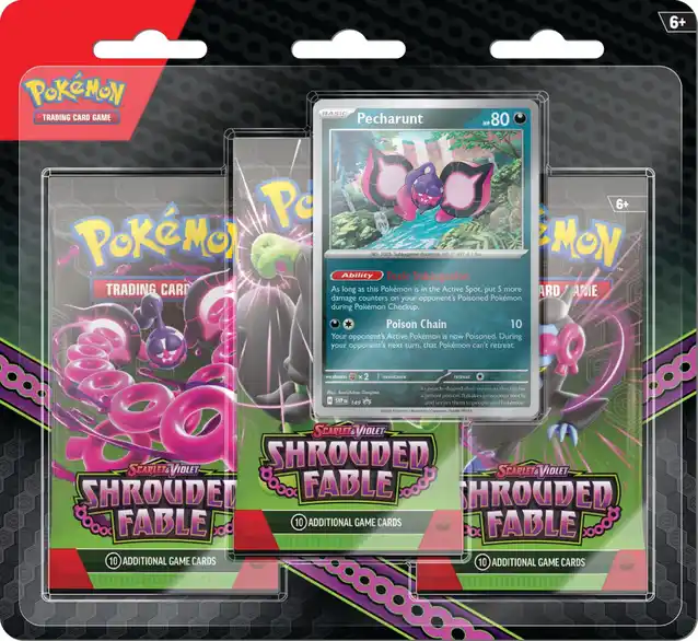 Pokemon TCG: Shrouded Fable - 3-pack - Pecharunt