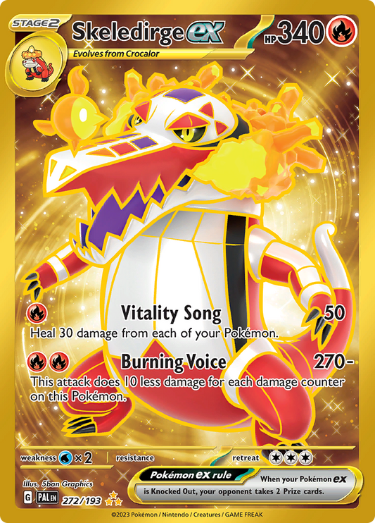 Paldea Evolved - 272/193 - Skeledirge ex (złota)