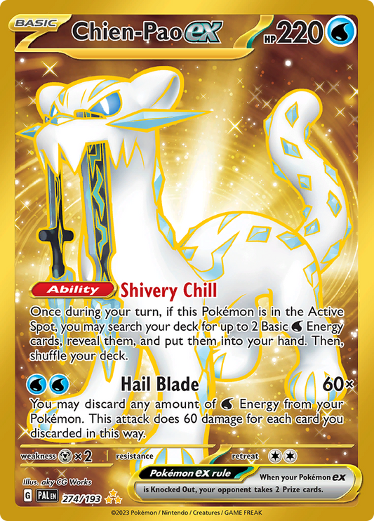 Paldea Evolved - 274/193 - Chien-Pao ex (złota)