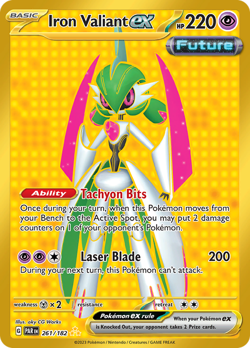 Paradox Rift - 261/182 - Iron Valiant ex (złota)