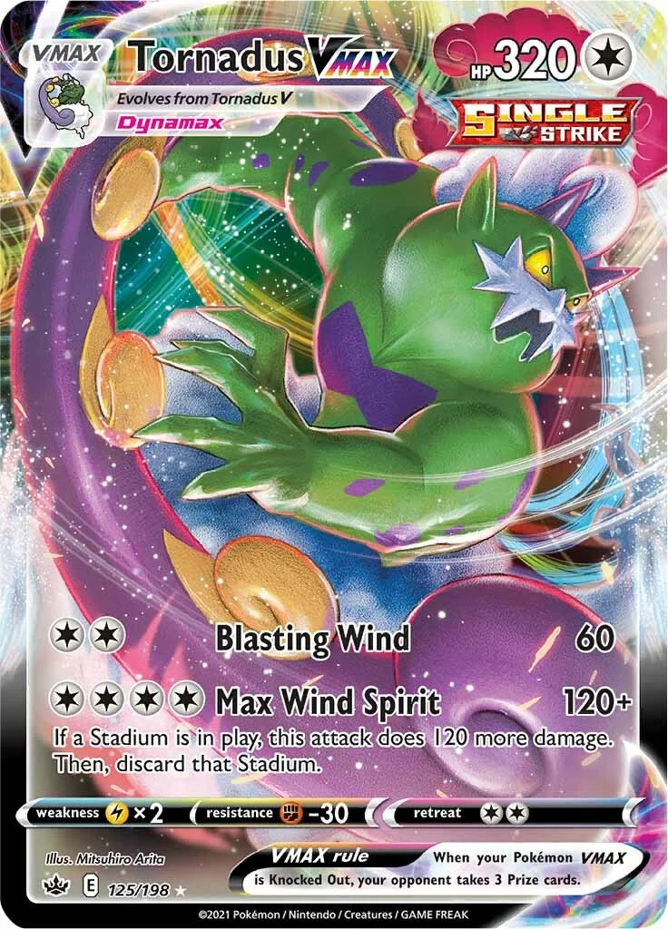 Chilling Reign - 125/198 - Tornadus VMAX