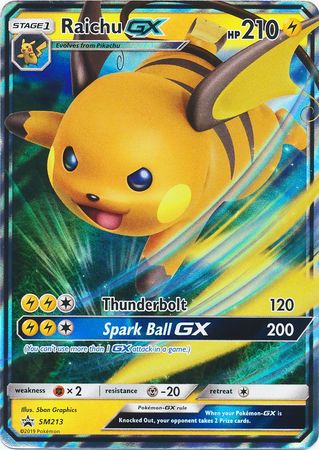 Black Star Promos - SM213 - Raichu GX