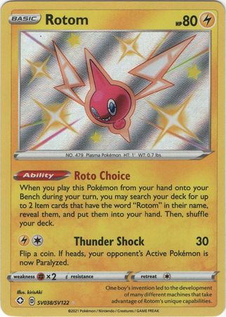 Karta Pokémon - Shining Fates - SV038/SV122 - Rotom