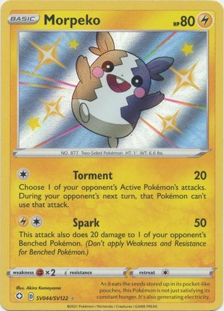 Karta Pokémon - Shining Fates - SV044/SV122 - Morpeko