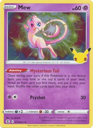 Celebrations - 011/025 - Mew (Holo)