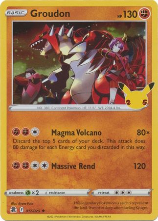 Celebrations - 017/025 - Groudon (Holo)