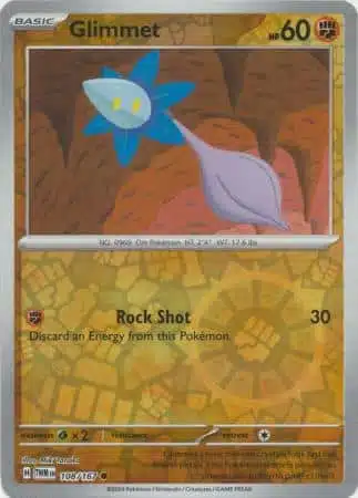 Karta Pokémon - Twilight Masquerade - 108/167 - Glimmet (Reverse Holo)