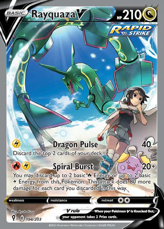 Evolving Skies - 194/203 - Rayquaza V Evolving Skies - 194/203 - Rayquaza V