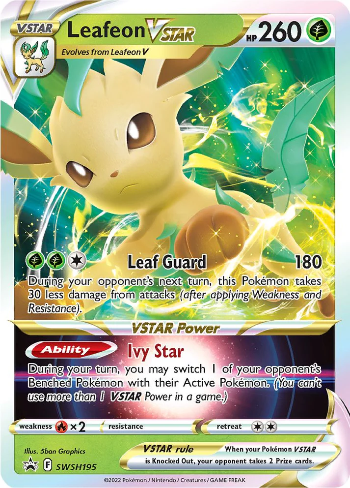 Black Star Promos - SWSH195 - Leafeon VSTAR