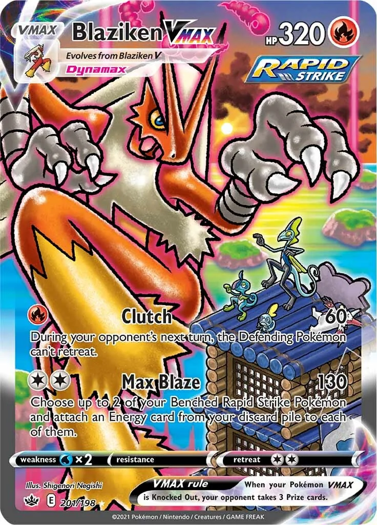 Chilling Reign - 201/198 - Blaziken VMAX