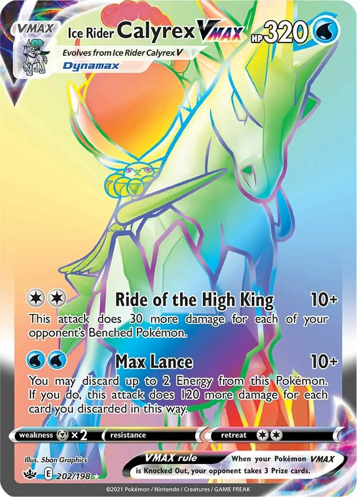 Chilling Reign - 202/198 - Ice Rider Calyrex VMAX