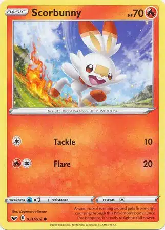Common - Sword & Shield - 031/202 - Scorbunny Sword & Shield - 031/202 - Scorbunny