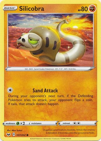 Sword & Shield - 107/202 - Silicobra