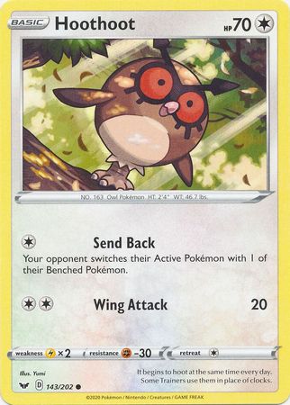 Sword & Shield - 143/202 - Hoothoot