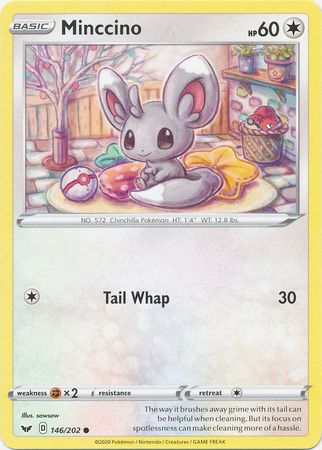 Sword & Shield - 146/202 - Minccino