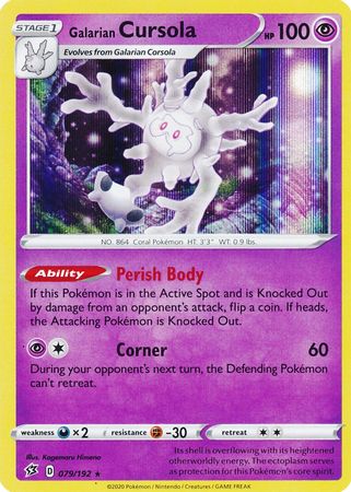 Rebel Clash - 079/192 - Galarian Cursola (Holo)