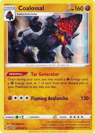 Rebel Clash - 107/192 - Coalossal (Holo)