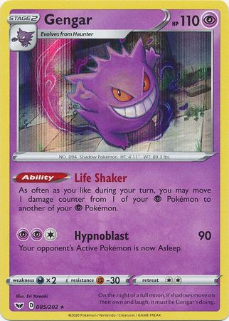 Sword & Shield - 085/202 - Gengar (Holo)