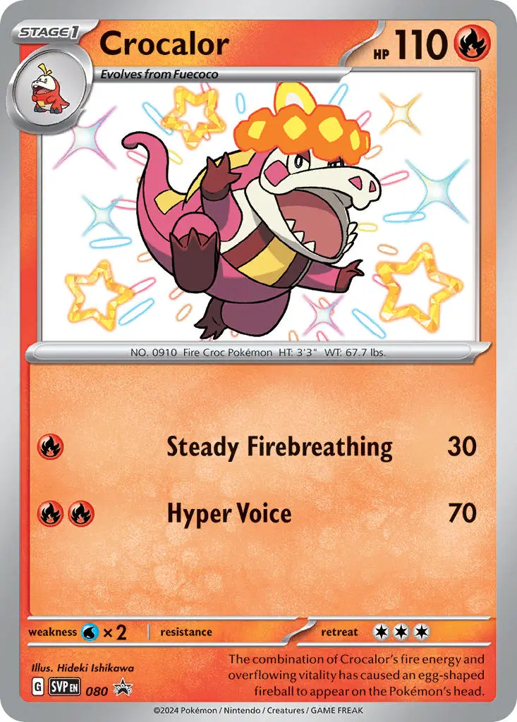 Karta Pokémon - Scarlet & Violet Promos - SVP080 - Crocalor