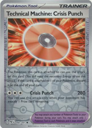 Karta Pokémon - Paldean Fates - 090/091 - Technical Machine: Crisis Punch (Reverse Holo)
