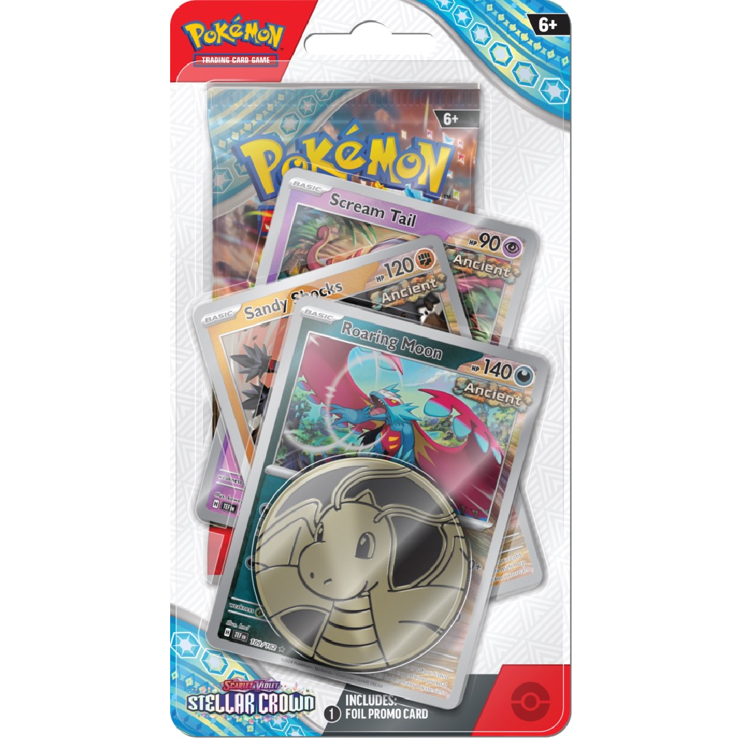 Pokemon TCG: Stellar Crown - Premium Checklane - Roraring Moon